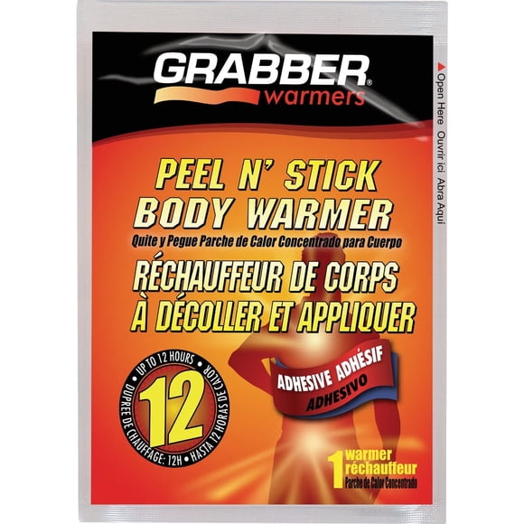 Calentador corporal Grabber AWES, activado por aire, 12 horas de calor