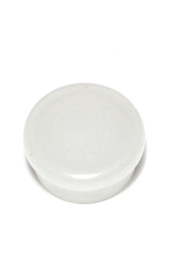 1" White Plastic Inside Round Caps FTP-068 (4 pcs.)