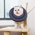 thumbnail image 4 of Collar de recuperación ajustable para mascotas Deja suave después de la cirugía Agua cómoda Gris XL jinwen collar de recuperación para gatos, 4 of 7