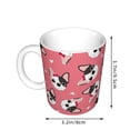thumbnail image 2 of Yiaed French Bulldog Face Print Ceramics Coffee,Large Handle Design,Extra Large Tea and Coffee Cup for Office and Home Mugs, 2 of 6