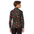 thumbnail image 3 of OppoSuits Teen Boys' Shirts SHIRT LS Christmas Icons Black - US 14Y Black, 3 of 5