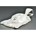 thumbnail image 2 of Diamond Jesus Crying Face Pendant .925 Sterling Silver 0.60 Ct Mini Charm, 2 of 9