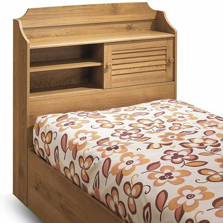 South Shore Bookcase Headboard, Oak