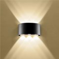 thumbnail image 4 of Aplique De Aluminio Scone Al Aire Libre Lámpara De Pared Led Jardín Pasillo Balcón Up Down Light Vogacara HA024996-01, 4 of 7