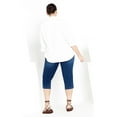 thumbnail image 2 of Avenue Women's Plus Size Butter Denim Pull On Crop Jean, 2 of 2