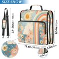 thumbnail image 2 of FORMRS Zipper Binder with Shoulder Strap 2-inch Ring 500 Sheet Capacity File Bag, Beige Rainbow Clouds, 2 of 5