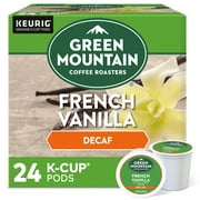 Green Mountain Coffee French Vanilla Decaf Keurig Single-Serve K-Cup pods, Light Roast Coffee, 24 Count