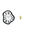thumbnail image 1 of Reloj de pared acrílico distorsionado, reloj creativo con efecto fundido, pieza única de lujo para escritorio, decoración del hogar, estatua, escultur, 1 of 8