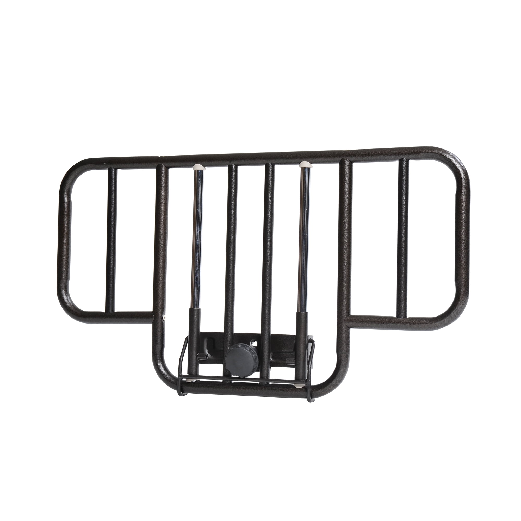 Drive Medical No Gap Half Length Side Bed Rails with Brown Vein Finish, 1 Pair