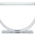 thumbnail image 3 of Benjara BM220321 Contemporain U Forme Verre Canapé Table&44; Argent, 3 of 5