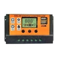 thumbnail image 1 of 100A Solar Charge Controller Solar Panel Controller 12V/24V Adjustable LCD Display Solar Panel Battery Regulator With USB Port ,Widely Used, 1 of 7