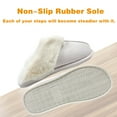 thumbnail image 5 of Evlmd Fuzzy House Slippers for Women, Memory Foam Fluffy Soft Warm Slip On House Slippers, Anti-Skid Cozy Plush for Indoor Outdoor, 5 of 6