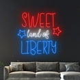 thumbnail image 3 of Handmadetneonsign Sweet Land Of Liberty Neon Sign, Sweet Land Of Liberty Wall Art Decor, Liberty Wall Decor, 3 of 3