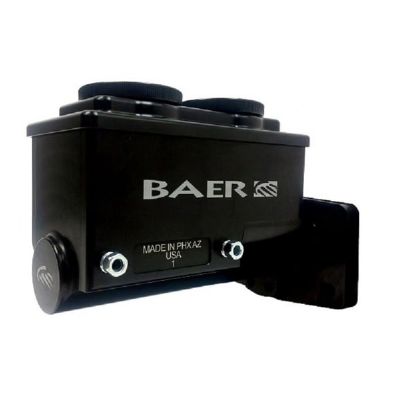 Baer Brakes 6801301LP ReMaster 4-Bolt Mopar Master Cyl Assembly, Black, 1in bore, Left port