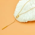 thumbnail image 6 of Lariat Necklace for Women Gold Bar Necklace Y Necklace Long Chain Necklace Geometric Pendant Necklace for Women, 6 of 7