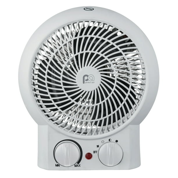 Perfect Aire 1phf9 1500w 900w 600w 2 In 1 Fan Forced Heater With Overheat And Tip Over Protection 2 All Season Fan Only Speeds White Walmart Com