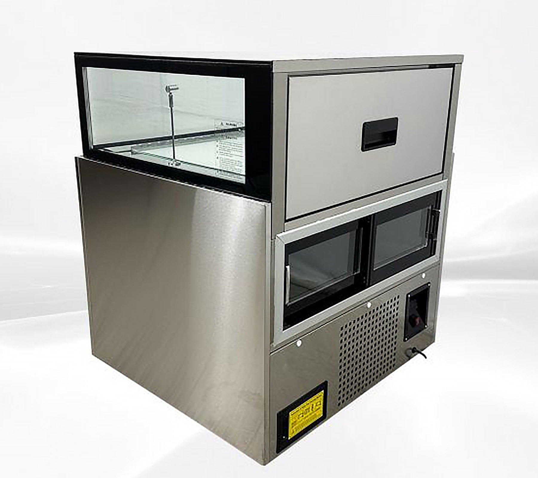 36" Luxury Commercial Refrigerated Bakery Display Case, Cake Showcase Refrigerator with LED Lighting, ETL Certified
