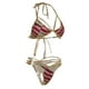 thumbnail image 1 of Conjunto de Bikini de Bajo Estampado Rainbow para Mujer, de , en S, 1 of 9