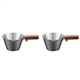 thumbnail image 1 of 2X Medidora de Espresso de 120 Ml con Escala, Vertedora de Café de Acero Inoxidable, de Madera, Herramienta para Preparar Café con Precisión B, 1 of 3