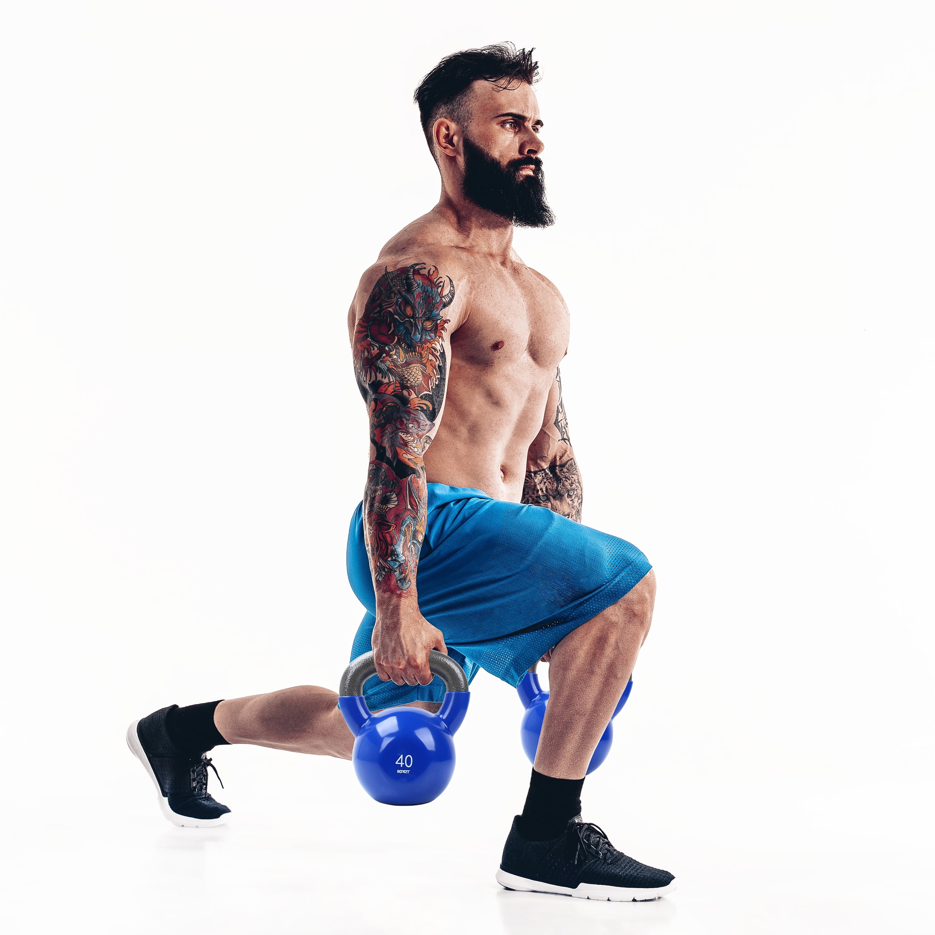 XPRT Fitness Vinyl Kettlebell 45 lb.