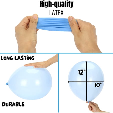 Mr. Pen- Balloons, 12 Inch, 54 Pack, Assorted Colors, Party Balloons, Rainbow Balloons, Latex Balloons, Balloons for Birthday Party