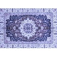 thumbnail image 1 of Ahgly Company Machine Washable Indoor Rectangle Abstract Blue Modern Area Rugs, 5' x 7', 1 of 4