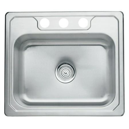 Sterling By Kohler Middleton 1471x 3 Single Basin Drop In Kitchen Sink