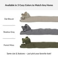 thumbnail image 6 of Dog-Shaped Draft Stopper 35” - Oat Biscuit Beige, 6 of 7