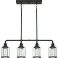 thumbnail image 3 of Quoizel Ludlow 4-Light 34" Kitchen Island Light in Earth Black, 3 of 4