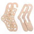 thumbnail image 4 of Adjustable Wooden Sock Blockers for Knitting and Crochet, 6 Pack Stocking Shaping Molds for Crafting Projects, 4 of 5