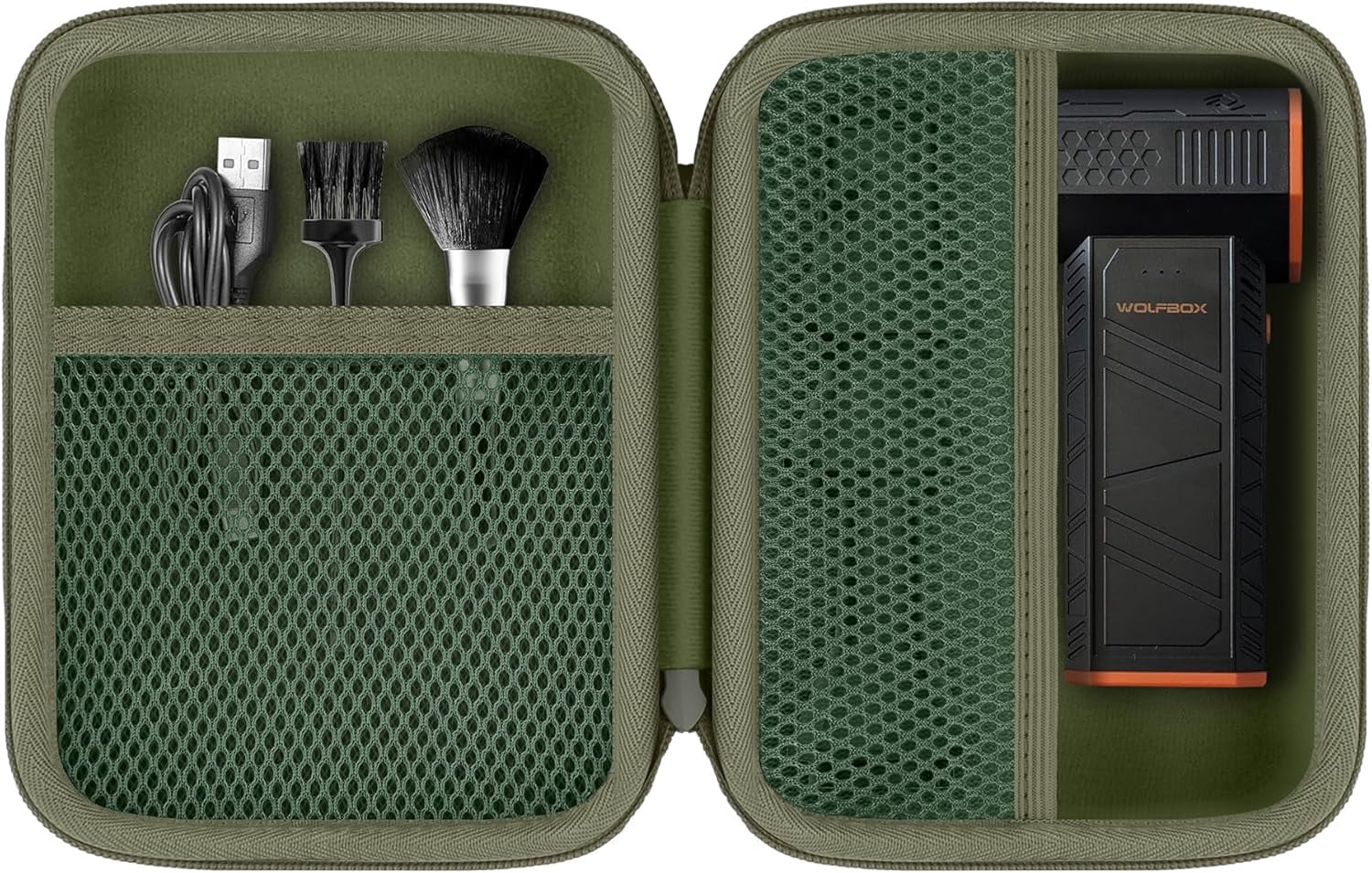 Case for MF100 Electric Air Duster,Hard Storage ompatible with MF100 MF50 Compressed Air Duster and Accessories,Case Only (Military Green)