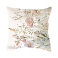 thumbnail image 3 of Flower Throw Pillow Covers 18X18 Inch Butterfly Wildflower Outdoor Farmhouse Spring Summer Decor Square Cottagecore Decorative Cushion Case Decoration For Sofa Couch Living Room Home Decor, 3 of 3