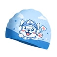 thumbnail image 3 of Gorro de natación de silicona resistente al agua con protección auditiva, elástico y portátil, ideal para ducha, baño, buceo, playa, y piscina., 3 of 8