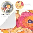 thumbnail image 2 of Yayeee Dish Drying Mat for Kitchen Counter 18"x24" Microfiber Absorbent Pad, Orange Hand Drawn Floral, 2 of 7