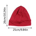 thumbnail image 2 of Couples Fashion Casual Solid Color Pullover Hat Daily Pile Hat Furry Hats Men Windproof Hat Night Cap Men Unisex Winter Hat Hat Covers Ears Large Size Hat Cool Snow Hats Rabbit Ears Trapper Winter Hat, 2 of 6