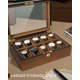 thumbnail image 2 of Uten Caja Para Relojes Con 10 Ranuras Caja Para Relojes De Regalo Para El Día Del Padre Organizador Con Cerradura Dorada Y Llave Caja De Almacenamiento Para Exhibición De Relojes De Madera Con Cojines, 2 of 5