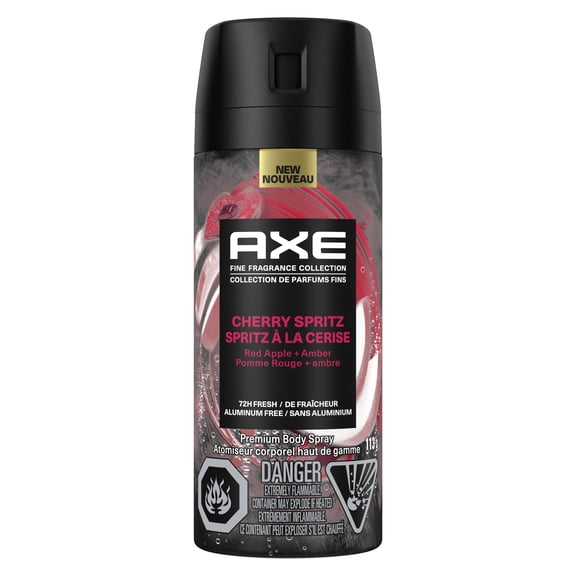AXE Fine Fragrance Collection Premium Deodorant Body Spray Cherry Spritz, 113 g