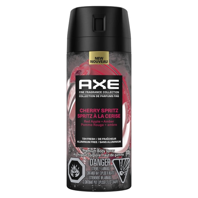 AXE Fine Fragrance Collection Premium Deodorant Body Spray Cherry Spritz, 113 g
