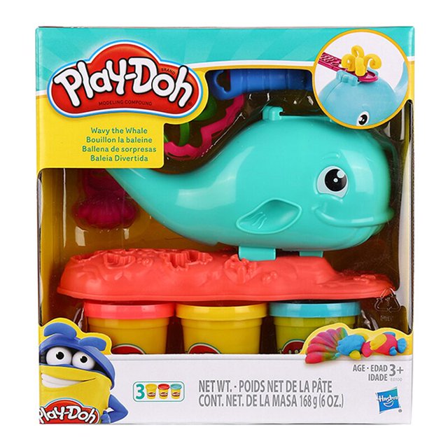 Hasbro Play-Doh, juguetes coloridos de Ticine de arcilla para niños, dan forma y aprenden a remojarse, hecho a mano, moldeado DIY, impresión manual familiar zhangyuxiang LED