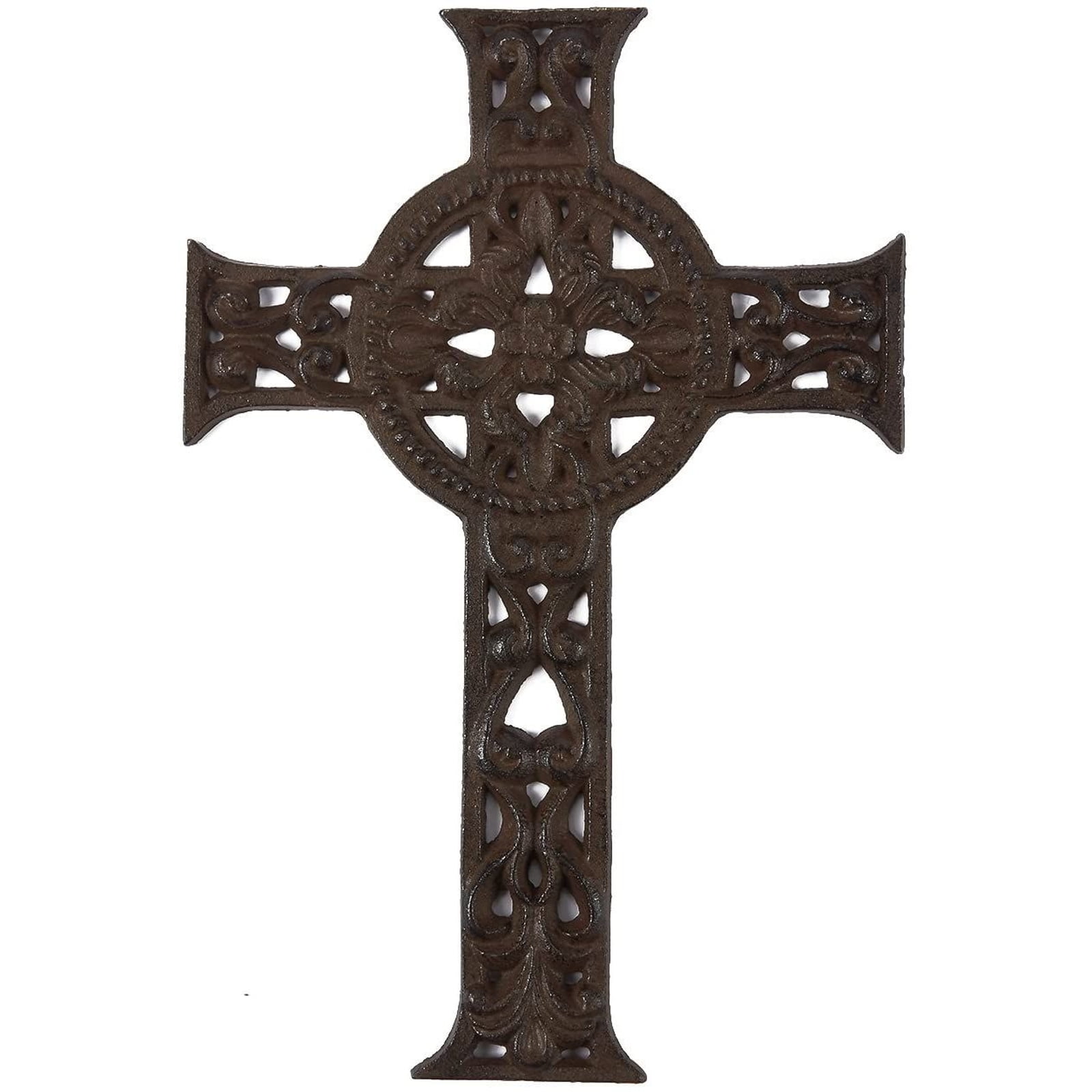 CAST IRON  Small Nail Cross SET OF 12 Rustic Brown  Wall Western  Home  Crafts 