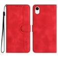 thumbnail image 2 of Wallet Case for iPhone XR, Smile Design Premium Leather Credit Card Holder Wallet RFID Blocking Case with Wrist Strap Stand Magnetic Flip Cover For iPhone XR, Red, 2 of 10