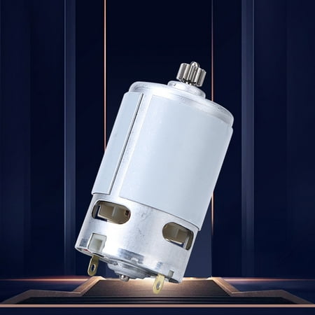 

Xewsqmlo RS550 DC Motors 9 Teeth Lithium Drill Motor Metal for Electric Drill Screwdriver