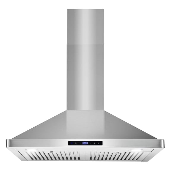 Cosmo 30 in. Ducted Range Hood in Stainless Steel with Touch Controls, LED Lighting and Permanent Filters