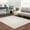 Beige / Heavenly, variant on Hauteloom Heavenly Solid Shag Area Rug for Living Room Bedroom - High Pile Fluffy Carpet - Soft Shaggy Cozy Plush Rug - Gold, Mustard, Brown - 5'3" x 7'