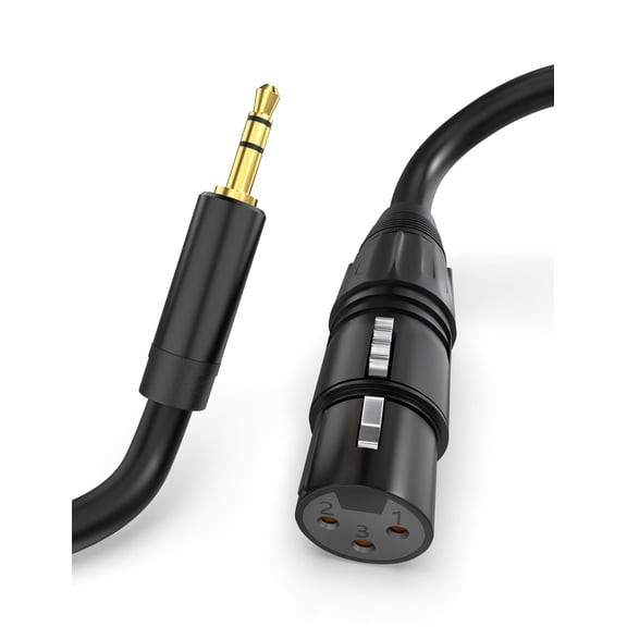 Sinoacc 3.5mm TRS to XLR Cable, 1/8 Inch TRS Male to XLR Female Charging Cable, Balanced