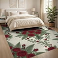 thumbnail image 2 of ODIKA Circle Border Symmetrical Flower Arrangement Curling Roses Semi Non-Slip Chair-Friendly for Dining Room, Large Office, Lounge, 2 of 6
