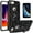 Black, variant on iPhone 7 / 8 Case, [NOT iPhone 7 Plus / 8 Plus] With [Tempered Glass Screen Protector Included], STARSHOP Drop Protection Ring Kickstand Cover- Red