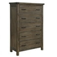 thumbnail image 3 of New Classic Galleon 4-Piece Wood Cal King Bedroom Set with Chest in Walnut, 3 of 8