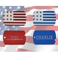 thumbnail image 2 of Custom Engraved Personalized Patriotic American Flag Military ID Pet Tag - See "About This Item" Below For Engraving Instructions, 2 of 4