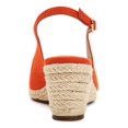 thumbnail image 2 of CHARTER CLUB Womens Orange Padded Ankle Strap Tamaare Round Toe Wedge Buckle Espadrille Shoes 5 M, 2 of 4